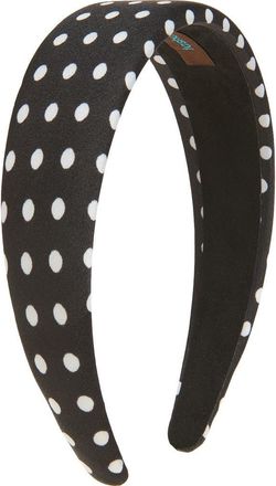 Tasha Wide Polka Dot Headband in Blackwhite at Nordstrom