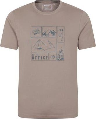 Mountain Warehouse Camping Sketch Natural T-shirt in Brown at Nordstrom, Size Xxx-Large