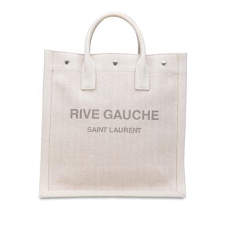 Saint Laurent tweedekans Canvas Rive Gauche North South Tote