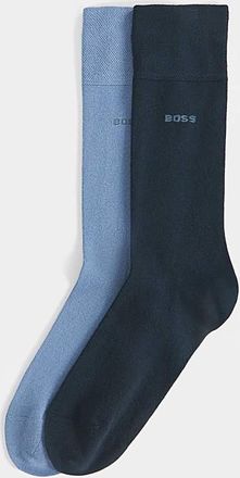 HUGO BOSS 2 Pack Bamboo Socks - Blue