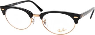 Ray-Ban Unisex - Clubmaster Oval Eyeglasses In Black/gold