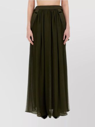 Max Mara high waist pleated maxi skirt