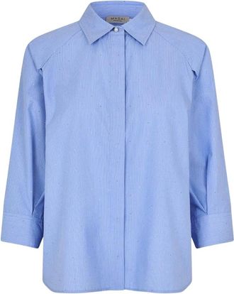 Masai Camisa Irena - Blouses & Shirts - Mujer - Azul - 2XL