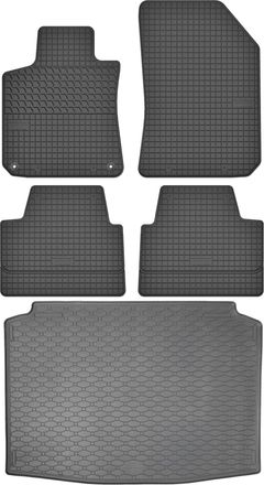 OEM Juego De Alfombrillas De Goma Para Peugeot 308 Ii Hatchback (2013-2021) + Alfombrilla Para Maletero