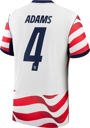 Nike Tyler Adams USMNT 2026 Match Home Nike Mens Dri-FIT ADV Soccer Jersey in White | NN203943403-USM