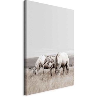 OEM Pintura - Caballos Blancos (1 Parte) Vertical