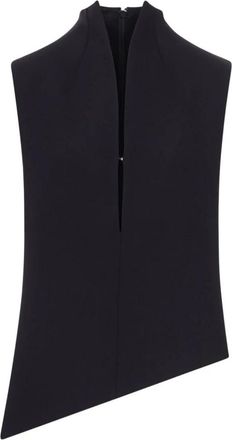 Khaite Sleeveless Tops, female, Black, 2XS, Sleeveless Top