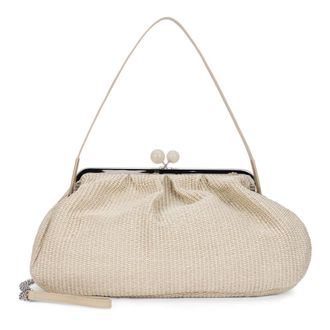 Max Mara Clutches, female, White, Size: ONE SIZE Fortuna Pasticcino Bag