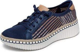 Skechers Womens Wilshire BLVD - Breezy Stroll, Navy, 9.5