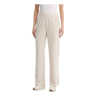 Guess Pantalones de ch&aacute;ndal con cinta de logo - Trousers - Mujer - Beige - XS