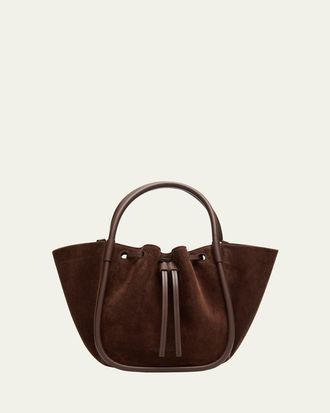 Proenza Schouler Small Ruched Suede Tote Bag