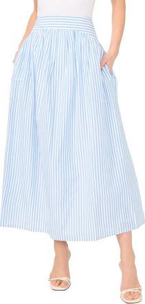 Parker Stripe High Waist A-Line Skirt in Denim Multi at Nordstrom Rack, Size X-Small