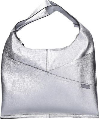 Rebelle Melanie Hobo - Dames - Shoppers - Grijs - ONE Size - Leer - Tassen