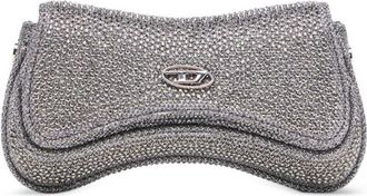 Diesel Silver Play Mini Crossbody Bag