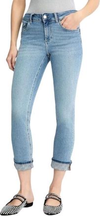 Liu Jo Cropped Skinny Jeans - Dames - Cropped Jeans - Blauw - W29 - Katoen - Jeans