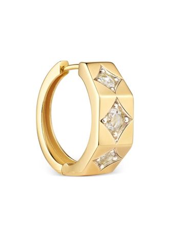Marie Lichtenberg 18kt yellow gold diamond hoop earring