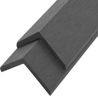 vidaXL Profili Angolari per Bordi 5pz in wpc 170 cm Grigio - Vidaxl