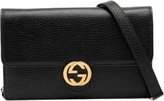 Gucci Pre-owned Cross Body Bags, female, Black, Size: ONE SIZE Pre-owned Vintage Crossbody Bag