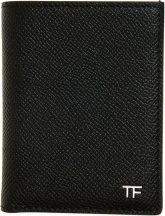 Tom Ford T-Line Leather Bifold Card Case in Black at Nordstrom