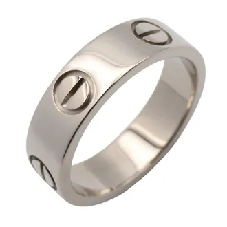 Cartier Silver White Gold (18K) Band Ring (Pre-Owned)