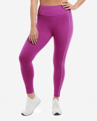 Danskin Corset 7/8 Supersculpt Waistband Legging In Vivid Viola