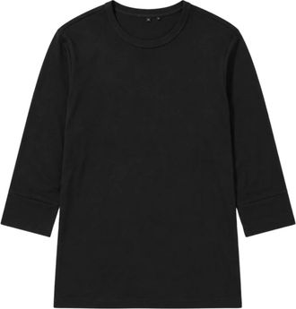 Thom Krom Tops, Heren, Zwart, XL, Katoen, Katoenen T-shirt