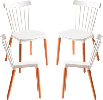 Regalos Miguel Packs Sillas Comedor - Pack 4 Sillas Leka - Blanco