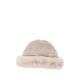 Yves Salomon Bonnet 18x25cm - female - Yves Salomon - Accessories - Beige - ONE SIZE - Accessories