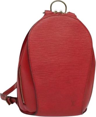 Louis Vuitton Pre-owned Leather backpacks - Dames - Vintage Rugzakken - Rood - ONE Size - Vintage