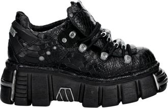 New Rock M-120N-C74 Sneaker - Dames - Sneakers - Zwart - 39 EU - Leer - Schoenen