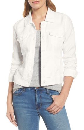 Tommy Bahama Two Palms Linen Raw Edge Jacket in White at Nordstrom, Size X-Small