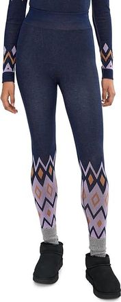 Sweaty Betty Modal Jacquard Base Layer Legging Womens Clothing Purple Geo Bottom Jacquard : LG, Elastane/Modal/Polyamide