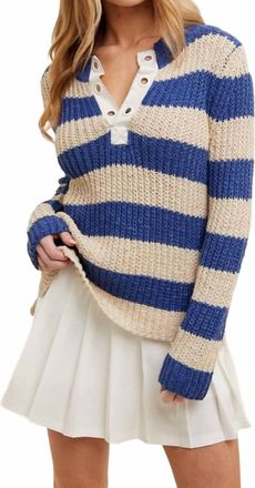 Wishlist Sail On Sweater In Ecru