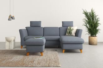 HOME AFFAIRE Ecksofa »Trelleborg L-Form« Federkern-Polsterung, wahlweise mit Bettfunktion und Bettkasten