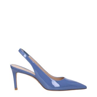 Stuart Weitzman Light Blue Leather High Heel Womens Pumps