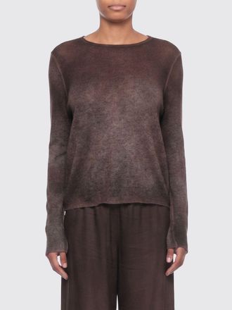 Avant Toi Maglia girocollo in 100% cashmere con motivo astratto
