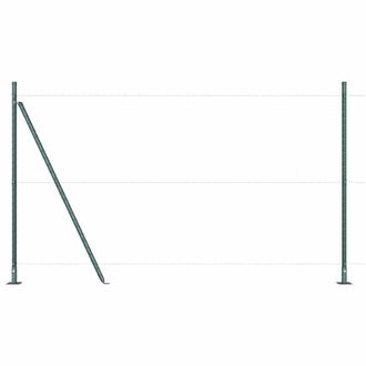Berkfield Home Fence Posts Set of 52 Green Concrete, Steel 3.2 x 3.2 x 83.5 cm