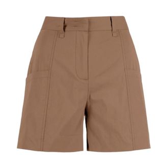 Bomboogie Katoenen kaki shorts - Dames - Bermuda - Beige - M - Katoen - Korte Broeken