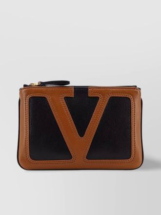 Valentino Garavani leather clutch bag