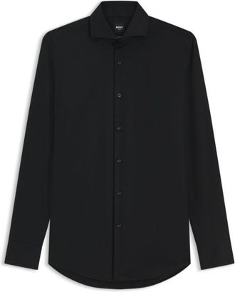 BOSS Wrinkle-resistant slim-fit shirt in cotton twill