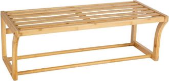 Andrea House Andrea House - Ba22004 Toallero Estante De Ba&ntilde;o Marr&oacute;n Moderno De Bamb&uacute; - Ref: Ba22004