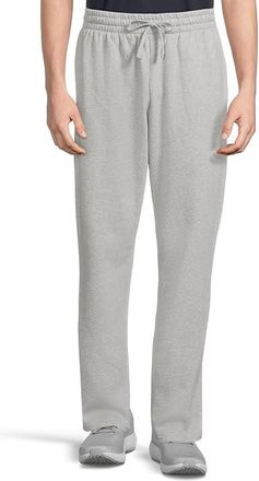 Under Armour Rival Fleece Pants Mens Casual Pants Mod Gray Light Heather/White : 4XLT, Cotton/Polyester