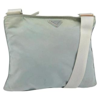 Prada Pre-owned Nylon Cross Body Bag - Dames - Pre-owned - Blauw - Maat: ONE Size Nylon