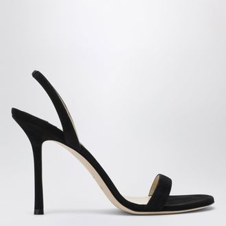 Jimmy Choo London Jenn 100 black suede sandals