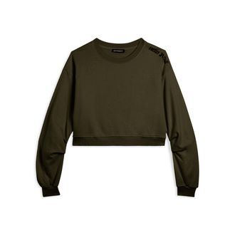 Freddy Felpa oversize cropped con stampa Flow sulla spalla