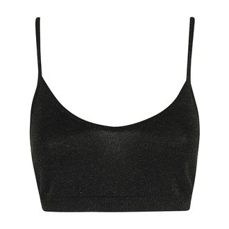 Federica Tosi Viscose Bralette Top - - Tops - Donna - Nero - M