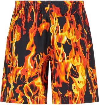 VETEMENTS Mens Multicolor Cotton Bermuda Shorts