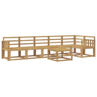 vidaXL Conjunto De Sof&aacute;s De Exterior 7 Pcs Blanco Vidaxl