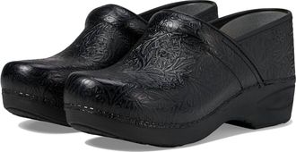Dansko Womens Xp 2.0 Clog In Black Floral Tooled