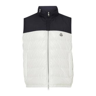 Moncler Vests, male, Beige, Size: M Ecru Down Vest Cerces